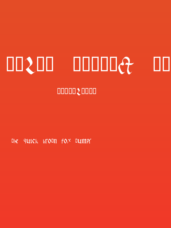 Early Gothic bold Poster