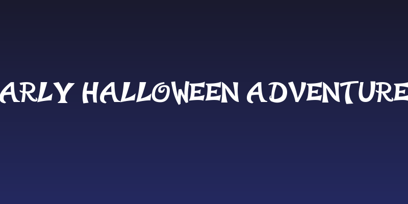 Early Halloween Adventures Social Header