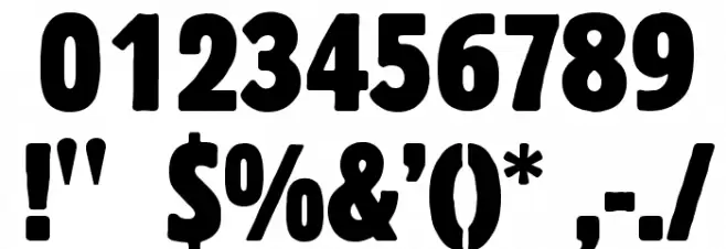 Early Man Font OTHER CHARS