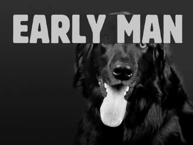 Early Man Font examples