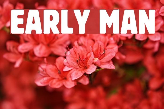 Early Man Font examples