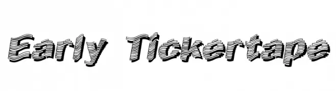 Early Tickertape  Fuentes Gratis Descargar