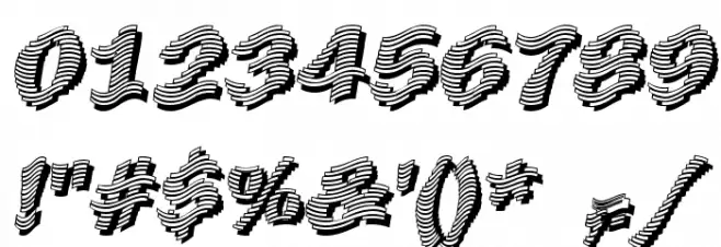 Early Tickertape Font OTHER CHARS