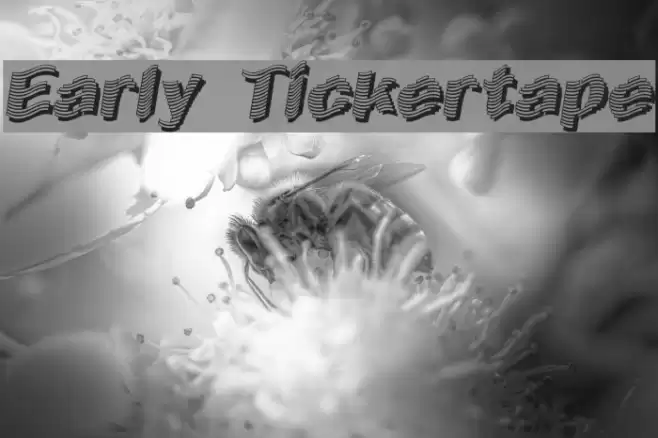 Early Tickertape Font examples