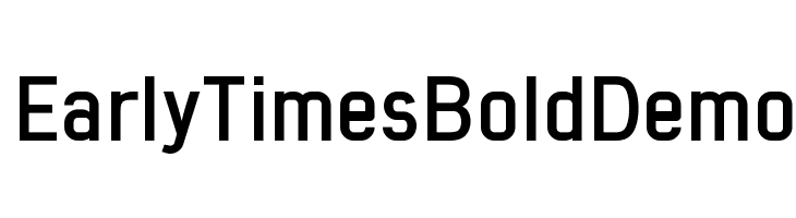 Early Times Bold Demo Font