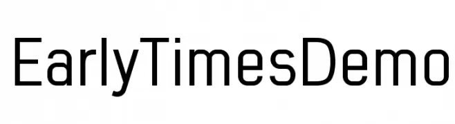 Early Times Demo  font caratteri gratis