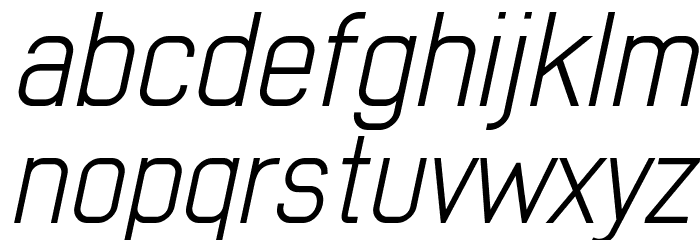 Early Times Light Demo Italic Font LOWERCASE