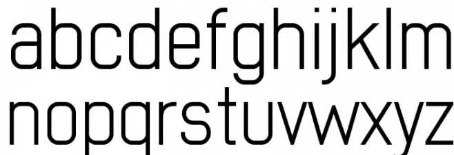 Early Times Light Demo फ़ॉन्ट लोअरकेस