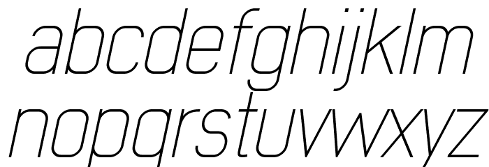 Early Times Thin Demo Italic Font LOWERCASE