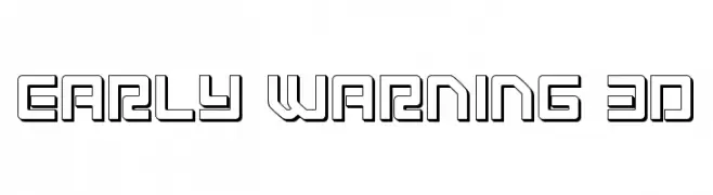 Early Warning 3D  font caratteri gratis