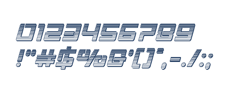 Early Warning Chrome Italic Other Characters