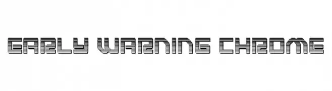 Early Warning Chrome  Fuentes Gratis Descargar