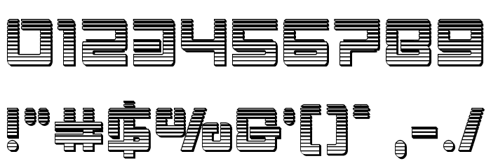 Early Warning Chrome Font OTHER CHARS