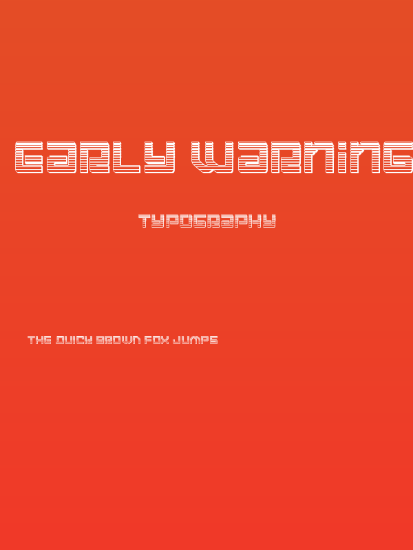 Early Warning Chrome Poster