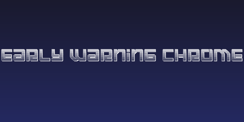 Early Warning Chrome Social Header