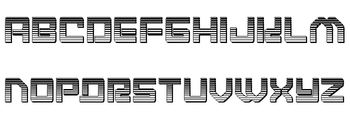 Early Warning Chrome Font LOWERCASE