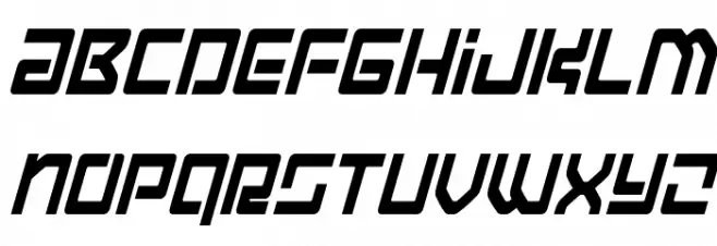 Early Warning Condensed Italic Шрифта ВЕРХНИЙ