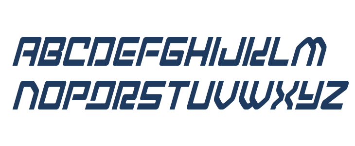 Early Warning Condensed Italic Lowercase