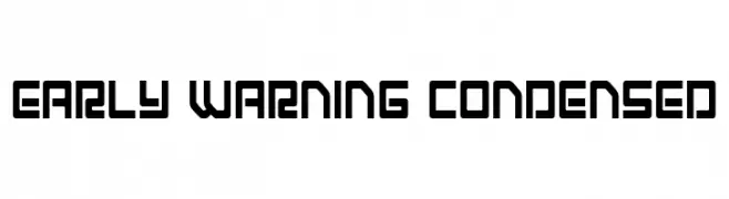 Early Warning Condensed  Fuentes Gratis Descargar