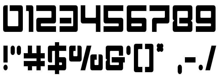 Early Warning Condensed Font OTHER CHARS