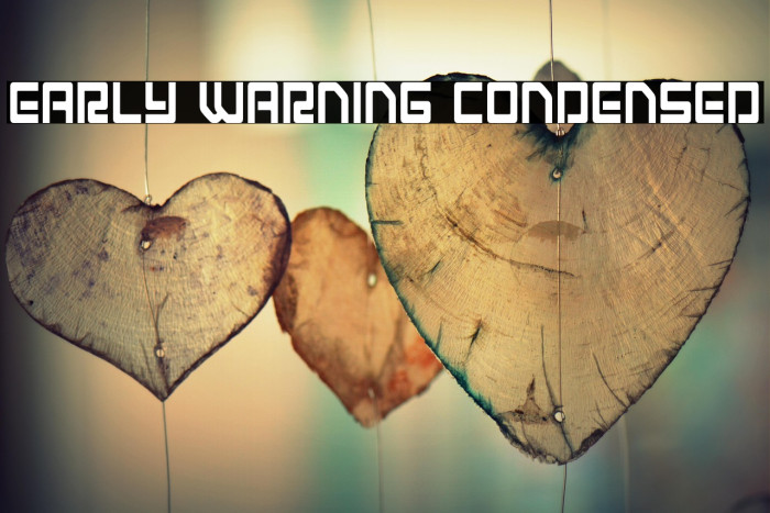 Early Warning Condensed Example 1