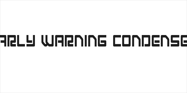 Early Warning Condensed Logo