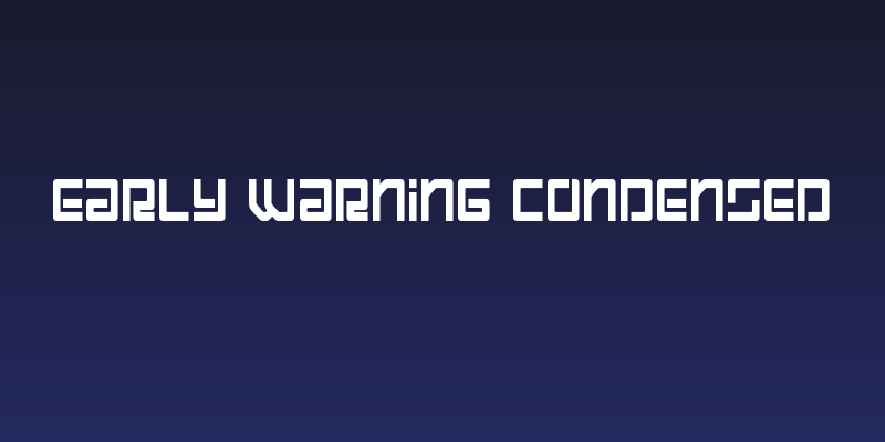 Early Warning Condensed Social Header