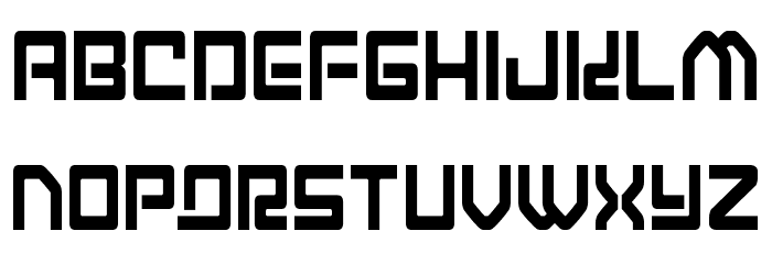 Early Warning Condensed Font LOWERCASE