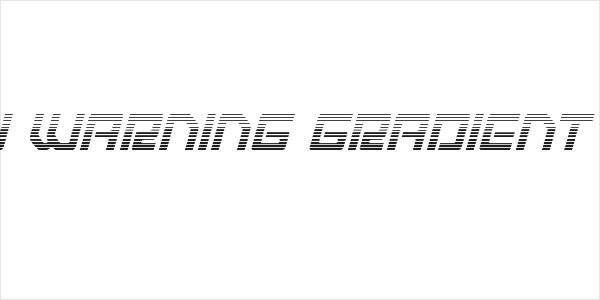 Early Warning Gradient Italic Logo