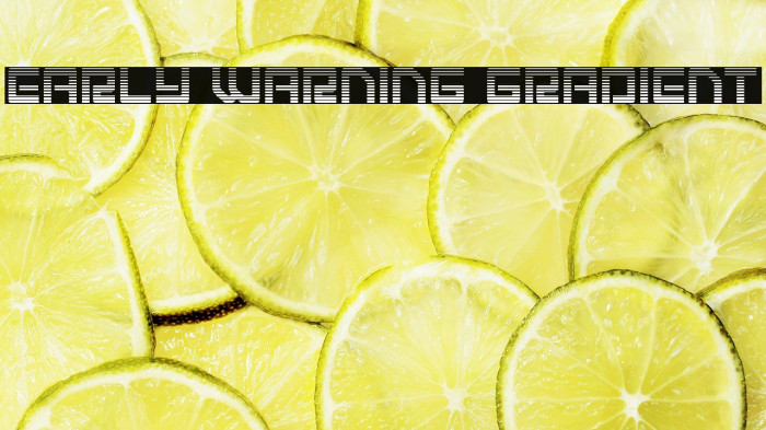 Early Warning Gradient Example 3