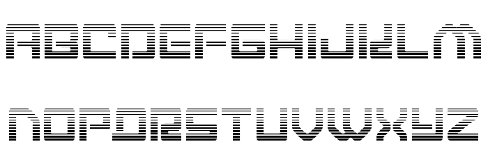 Early Warning Gradient Font LOWERCASE