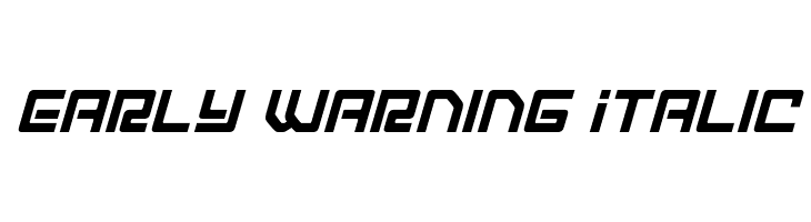 Early Warning Italic  免费字体下载