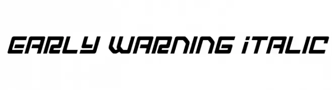 Early Warning Italic  Fuentes Gratis Descargar