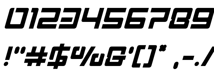 Early Warning Italic Font OTHER CHARS
