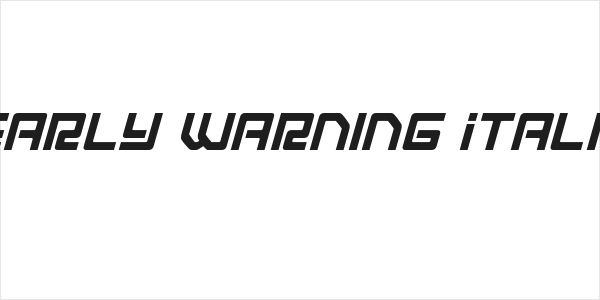 Early Warning Italic Logo