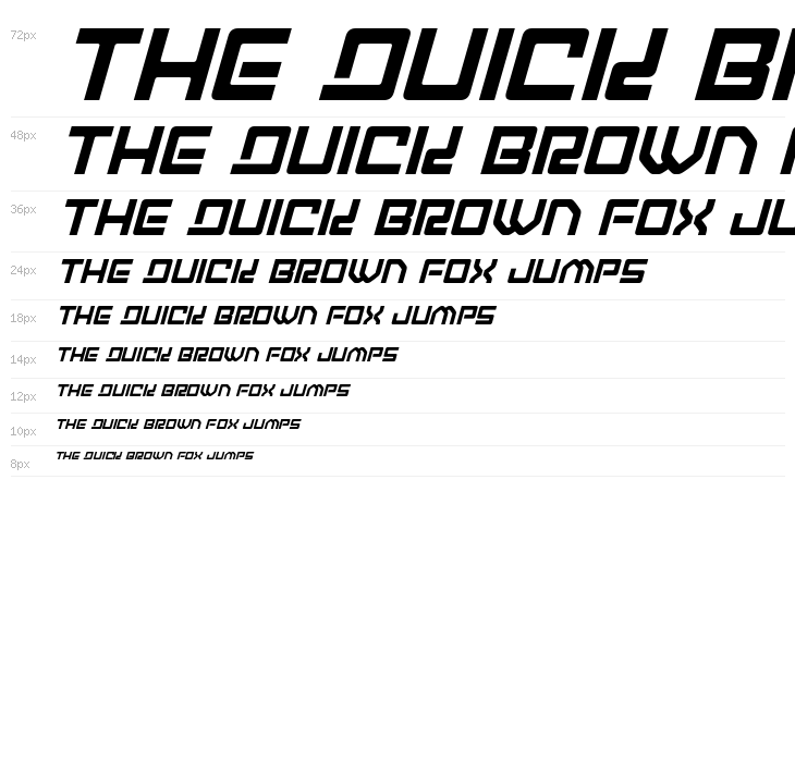 Early Warning Italic Waterfall