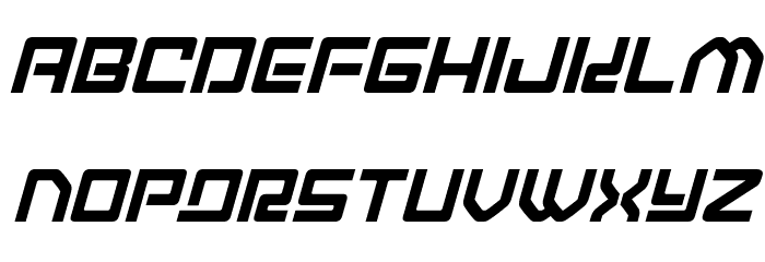 Early Warning Italic Font LOWERCASE