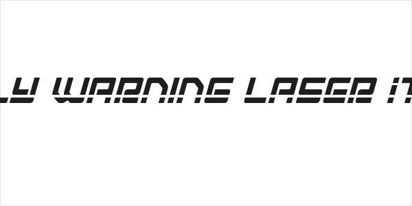 Early Warning Laser Italic Logo