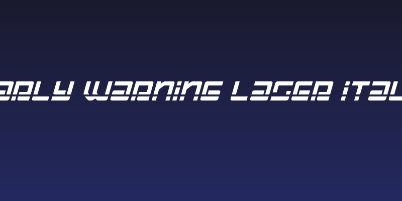 Early Warning Laser Italic Social Header