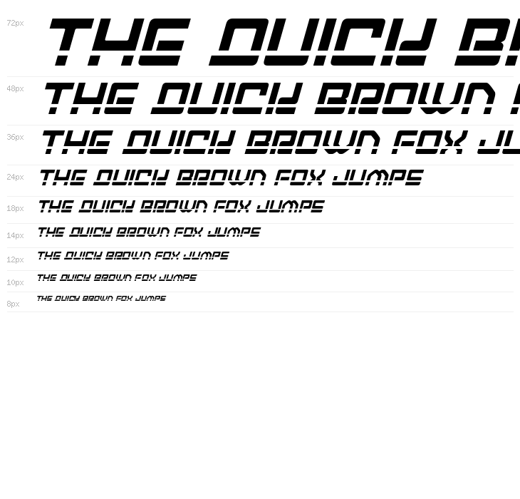 Early Warning Laser Italic Waterfall