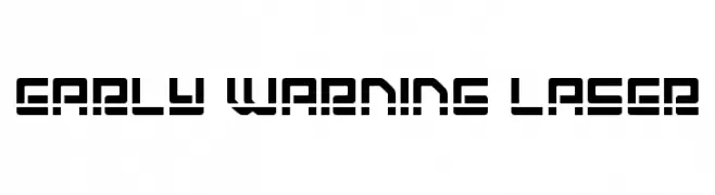 Early Warning Laser  フリーフォントのダウンロード