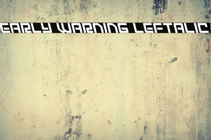 Early Warning Leftalic Example 2