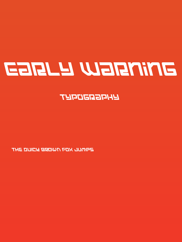 Early Warning Leftalic Poster