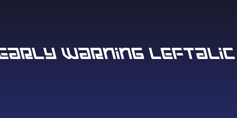 Early Warning Leftalic Social Header