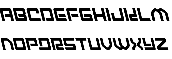 Early Warning Leftalic Font LOWERCASE