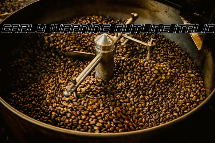 Early Warning Outline Italic Example 3