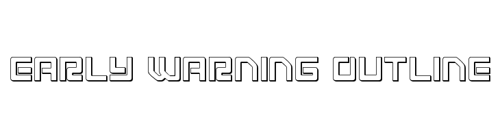 Early Warning Outline  font caratteri gratis