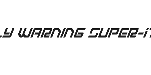 Early Warning Super-Italic Logo