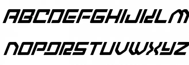 Early Warning Super-Italic Caratteri MINUSCOLO
