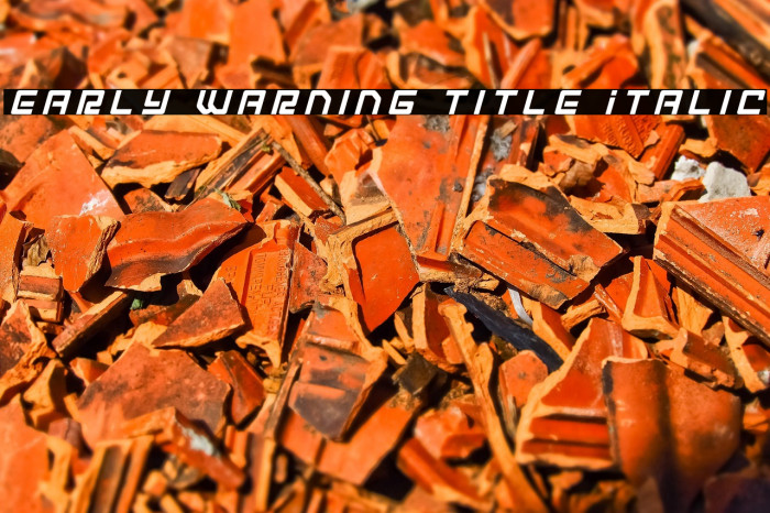 Early Warning Title Italic Example 2